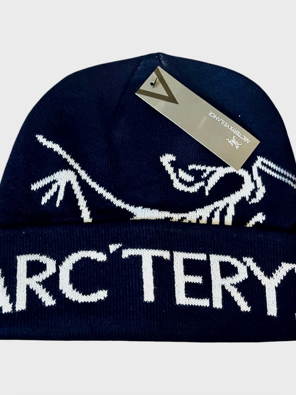 Arc'teryx Bird Cuffed Navy & White Beanie